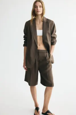 Short Bermuda chic - Taupe foncé — photo 2