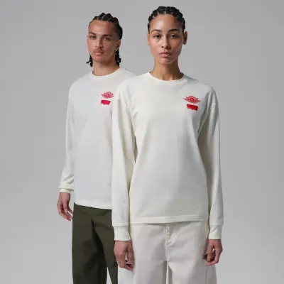 Jordan x Levi's® Long Sleeve T-Shirt Pale Ivory — photo 1