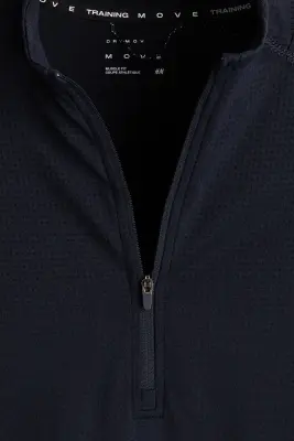 T-shirt de sport à col zippé Muscle Fit DryMove™ - Bleu marine — photo 5