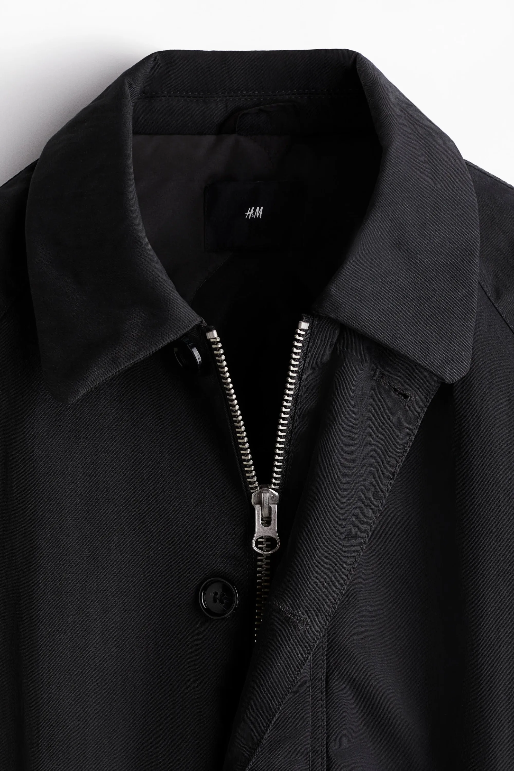 Veste matelassée en twill - Gris foncé