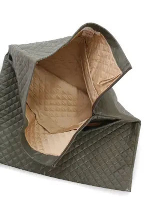 Jupe droite en cuir vert matelassé Fall Winter 2012 Prix boutique 2600€ Taille 36 — photo 2