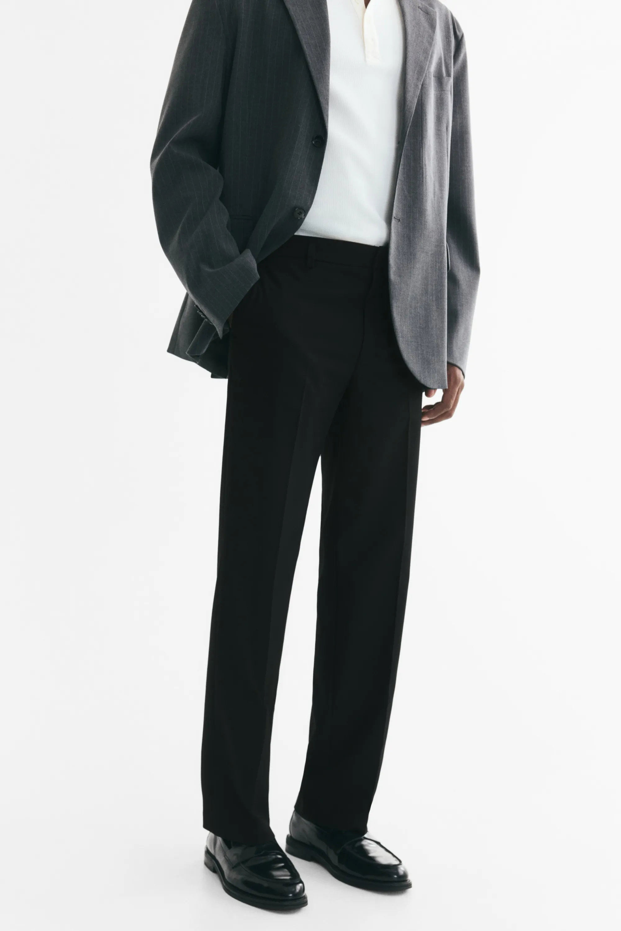 Pantalon chic Regular Fit - Noir