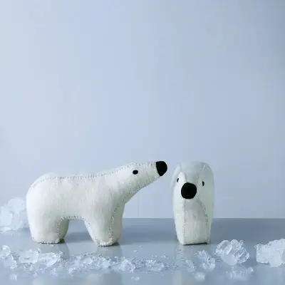 Peluche en laine Polar l’ours – Aveva — photo 5