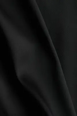 Chemise ajustée en twill - Noir — photo 3