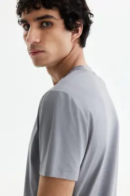T-shirt COOLMAX® Slim Fit - Gris — photo 2