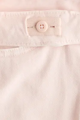 Pantalon à jambes larges en twill - Rose clair — photo 1