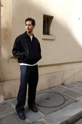 Kaptain Sunshine – Wool Cotton Chino Officer Pants KS26FPT12 – NAVY — photo 2