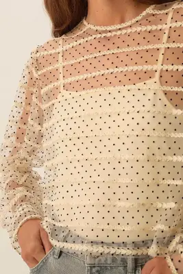Top Gabrielle Creme — photo 3