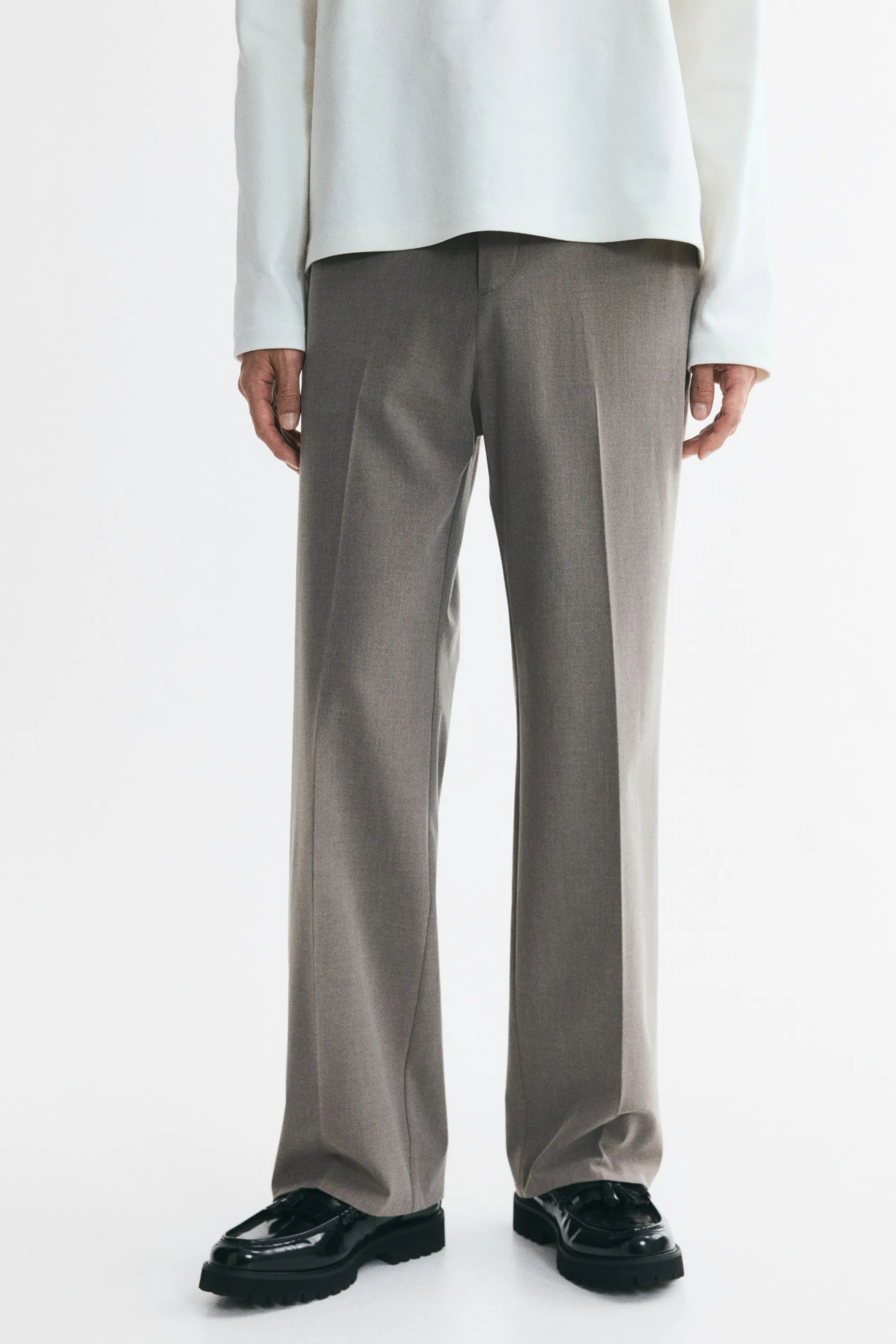 Pantalon Relaxed Fit - Grège foncé