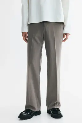 Pantalon Relaxed Fit - Grège foncé — photo 1