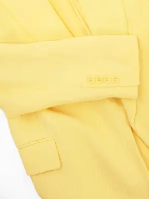 Veste blazer en lin jaune pastel Prix boutique 750€ Taille 40 — photo 5
