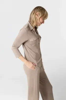 Chemise en viscose et élasthanne — photo 2