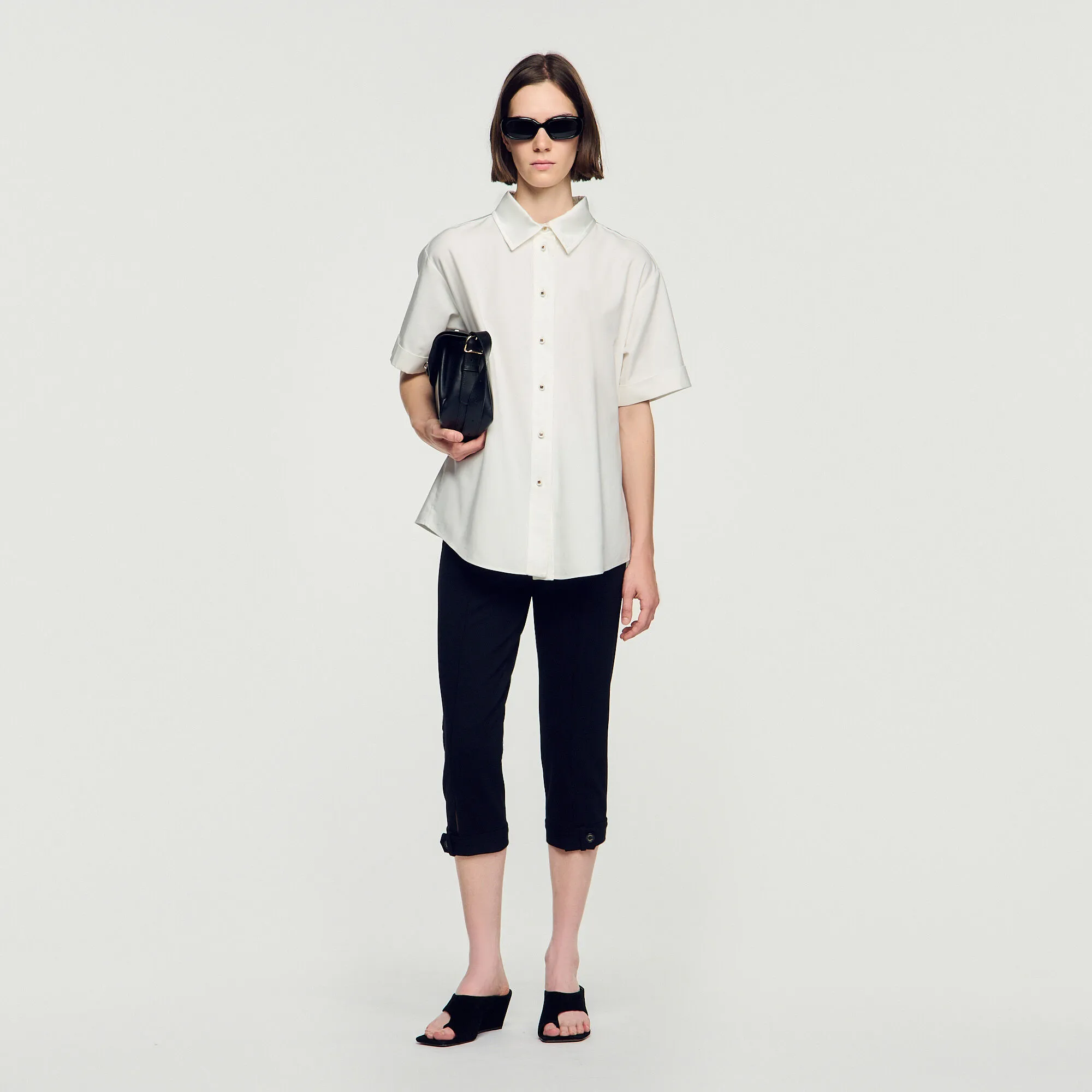 Chemise à dos plissé