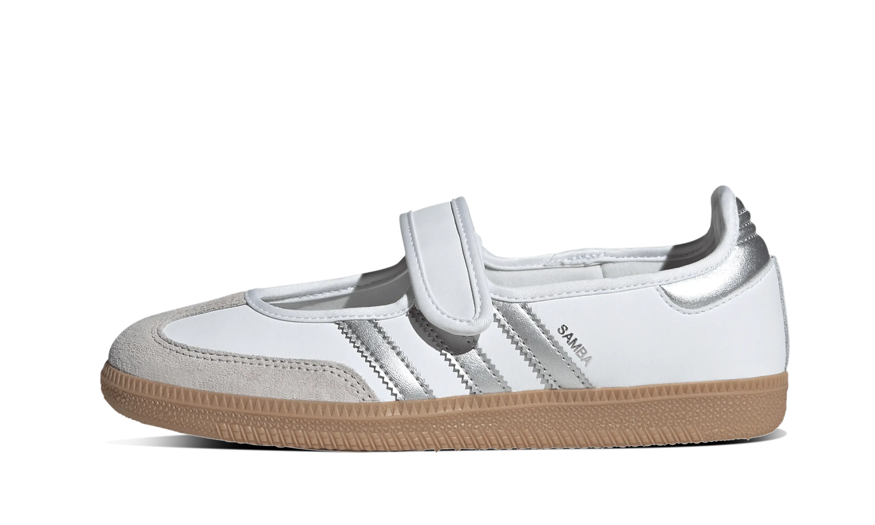 Adidas Mujer Samba Jane White Silver Metallic