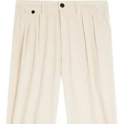 Bask in the Sun – Pantalon Izaro Velours Ivory — photo 4