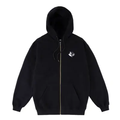 Sweatshirt Magenta Yin Zipped Hoodie – Black — photo 1