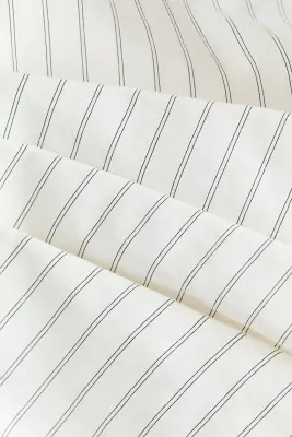 Asymmetric bandeau top - Blanc/rayé — photo 4