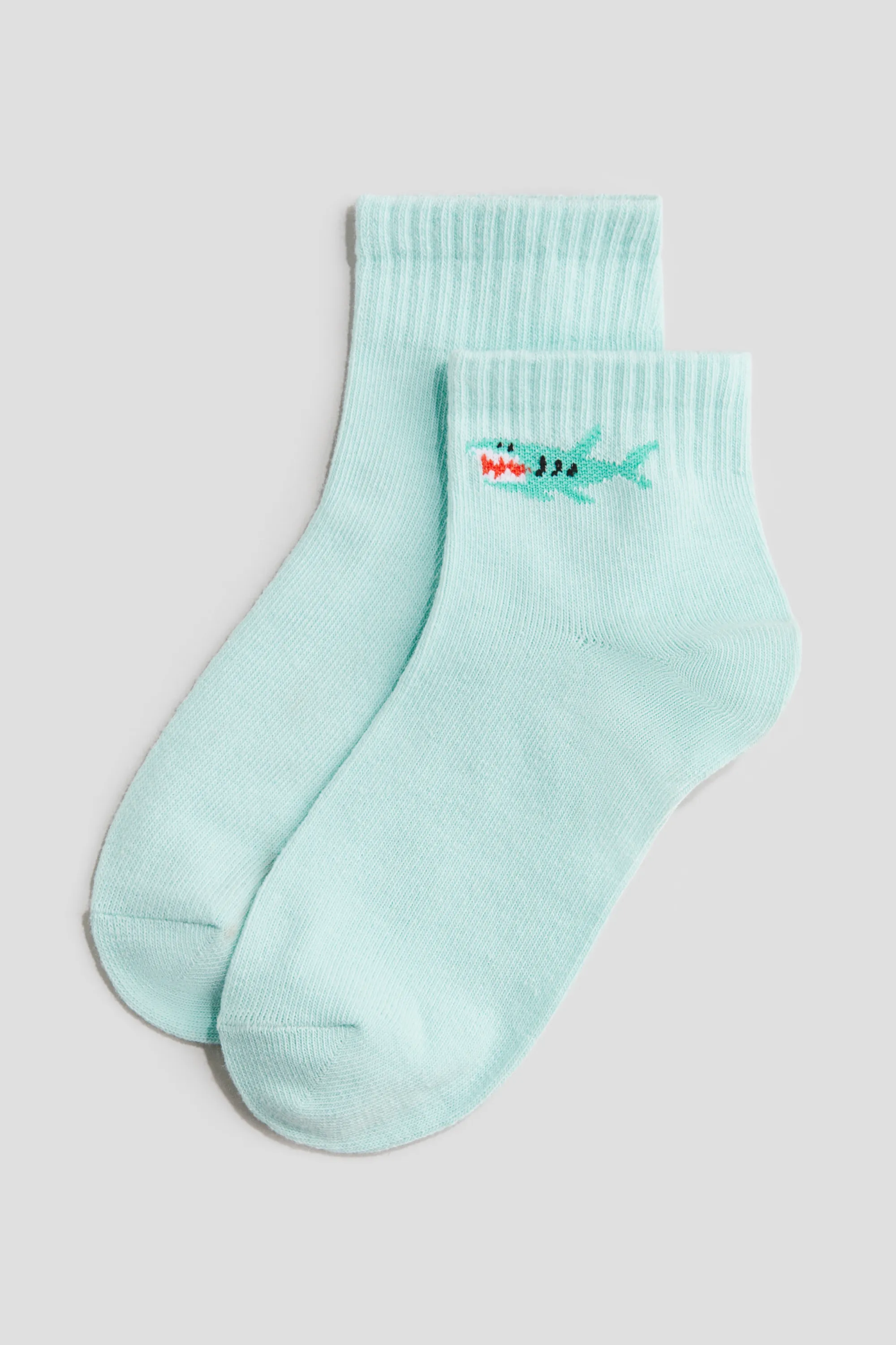 Socquettes - Turquoise/léopards