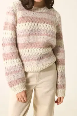 Pull Delou Creme/Poudre — photo 1