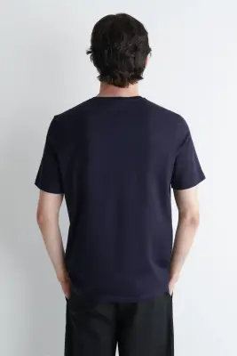 LOT DE 3 T-SHIRTS À COL ROND EN COTON - BLEU MARINE / BLANC / GRIS — photo 5