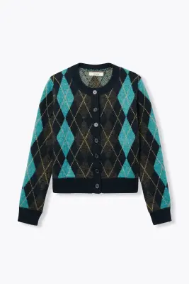 Cardigan à carreaux argyll