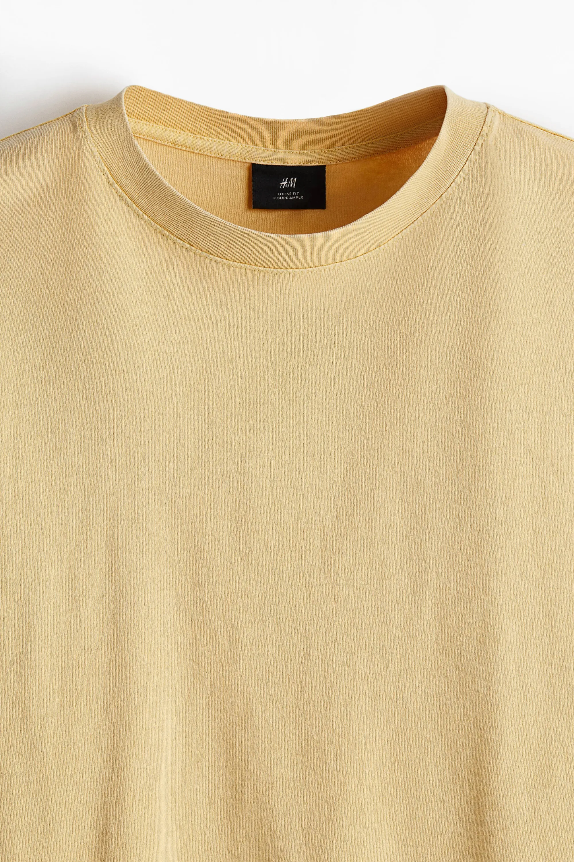 T-shirt délavé Loose Fit - Jaune