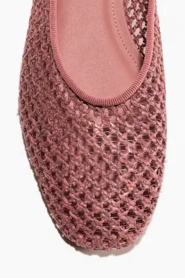 Ballerines tressées - Rouge ancien — photo 2