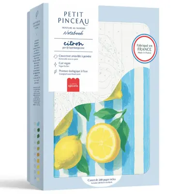 Carnet à peindre Citrons – peinture au numéro – La petite épicerie — photo 1