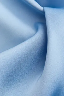 Robe à encolure bénitier - Bleu clair — photo 4