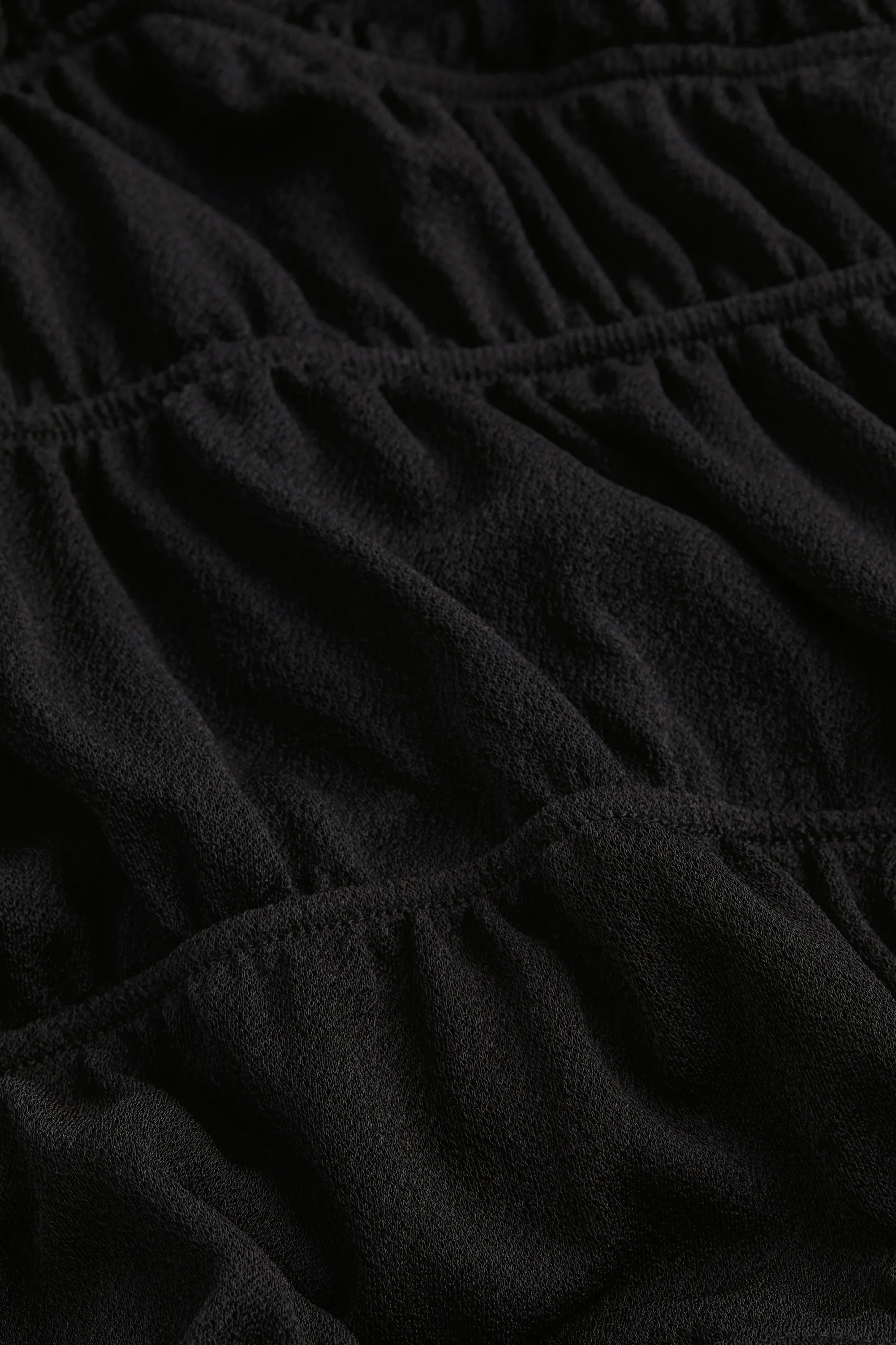 Robe froncée - Noir