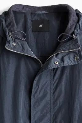 Veste coupe-vent Loose Fit en nylon - Bleu foncé — photo 2