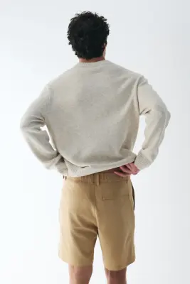 Short chino Four-way Stretch Loose Fit - Beige — photo 1