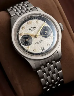 KUOE ROYAL SMITH 90-010 PANDA X GRAINY FINISH DIAL / BOR BRACELET / EXHIBITION CASEBACK — photo 2