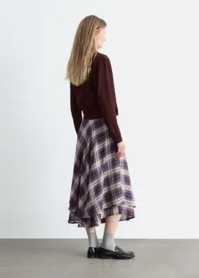 Blouse croisée - Rouge foncé — photo 4