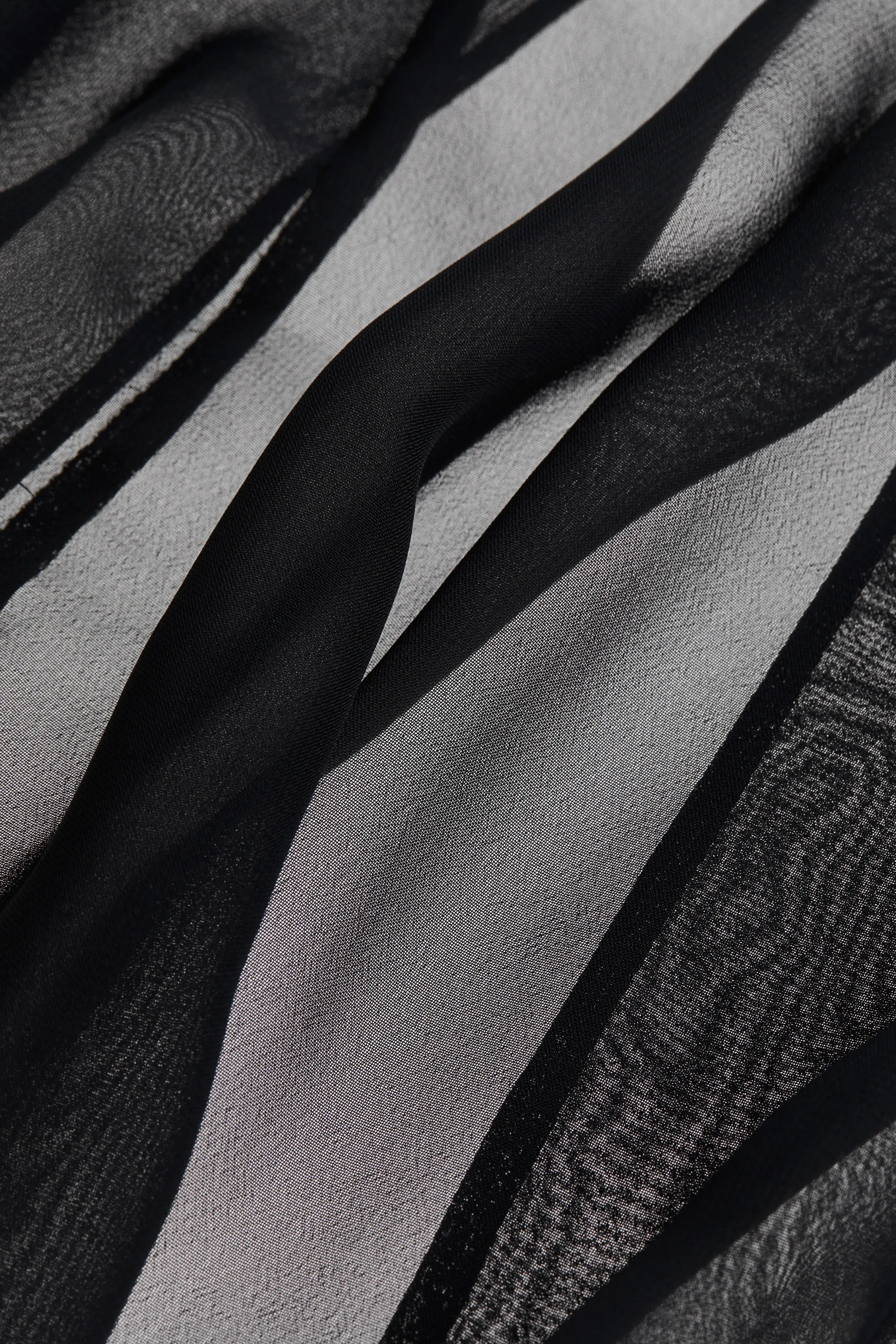 Robe en mousseline - Noir