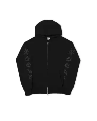Sweatshirt poetic nocturnal double zip – black — photo 1