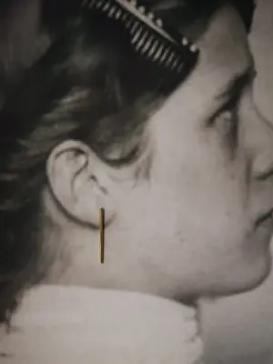 Pinnen, 35 mm stick earrings — photo 2