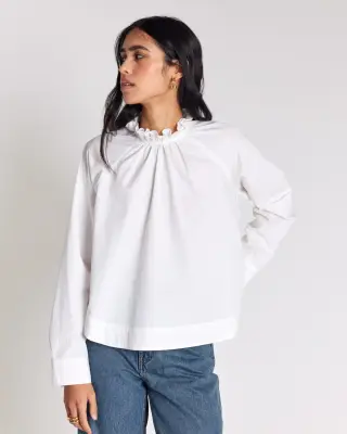 Blouse Zoelie blanc naturel — photo 1