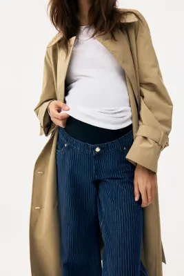 MAMA Jean large - Bleu denim/rayures tennis — photo 1