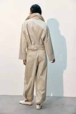Veste façon trench - Beige clair — photo 2