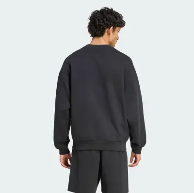 ADIDAS SWEAT SHIRT COL ROND Noir — photo 3