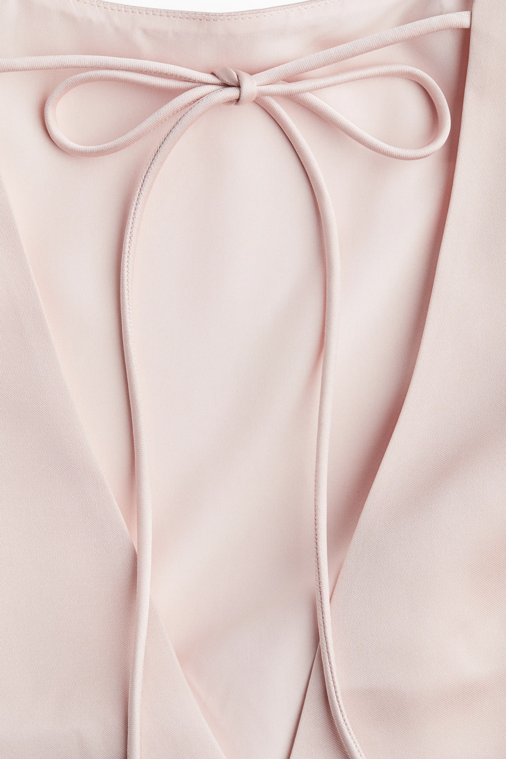 Robe en satin avec dos décolleté - Rose poudré