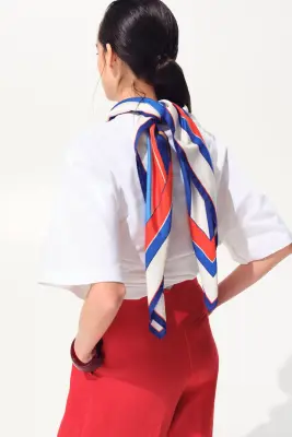 Pantalon chic à jambes larges - Rouge vif — photo 3