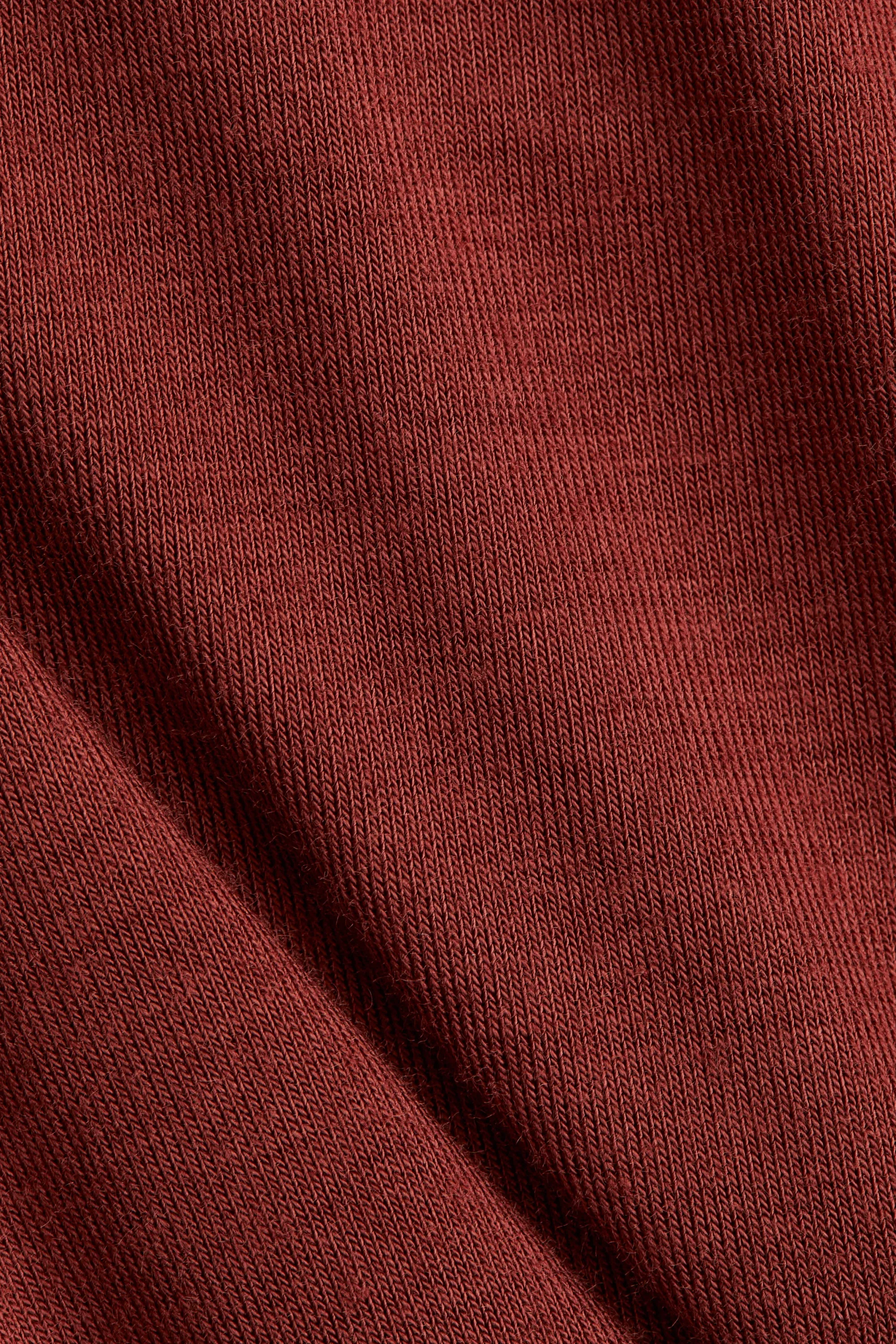 Top col roulé en viscose - Rust red