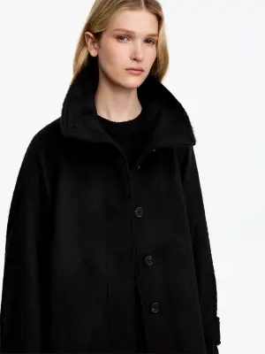 Veste en laine et alpaga - Noir — photo 3