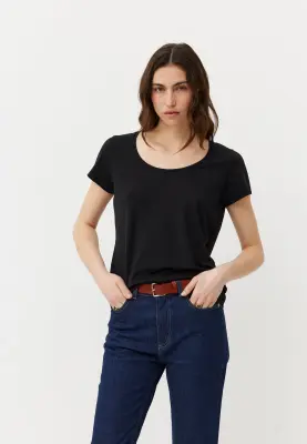 Le t-shirt Tencel - Noir — photo 1