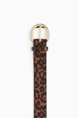 Ceinture - Marron/imprimé léopard — photo 2