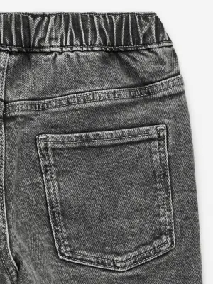 Pantalon en jean à enfiler - Gris délavé — photo 2