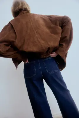 Wide High Jeans - Bleu denim — photo 3
