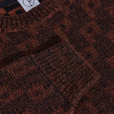 pull Polar george sweater – P patern navy/orange — photo 3